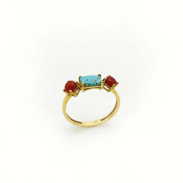 Turquoise-agate-ring